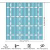 Blue White Geometric Shower Curtain Modern Bath Decoration For Home Decor Bathroom Accessory Rectangular Shape Pattern Water Res