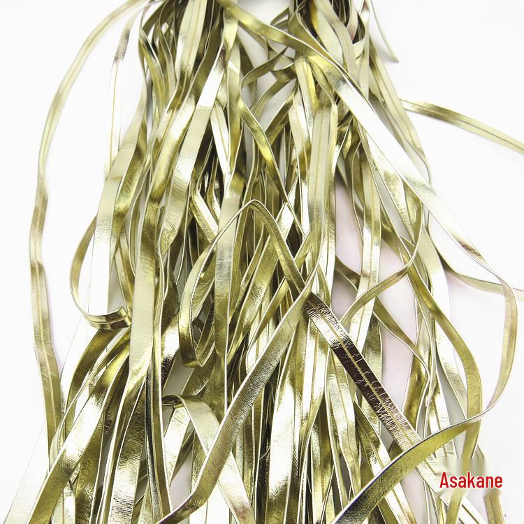 Gold Faux Leather Binding Tape for Sofa, Throw Pillow, Bag, Clothes, and Decoration Strip.