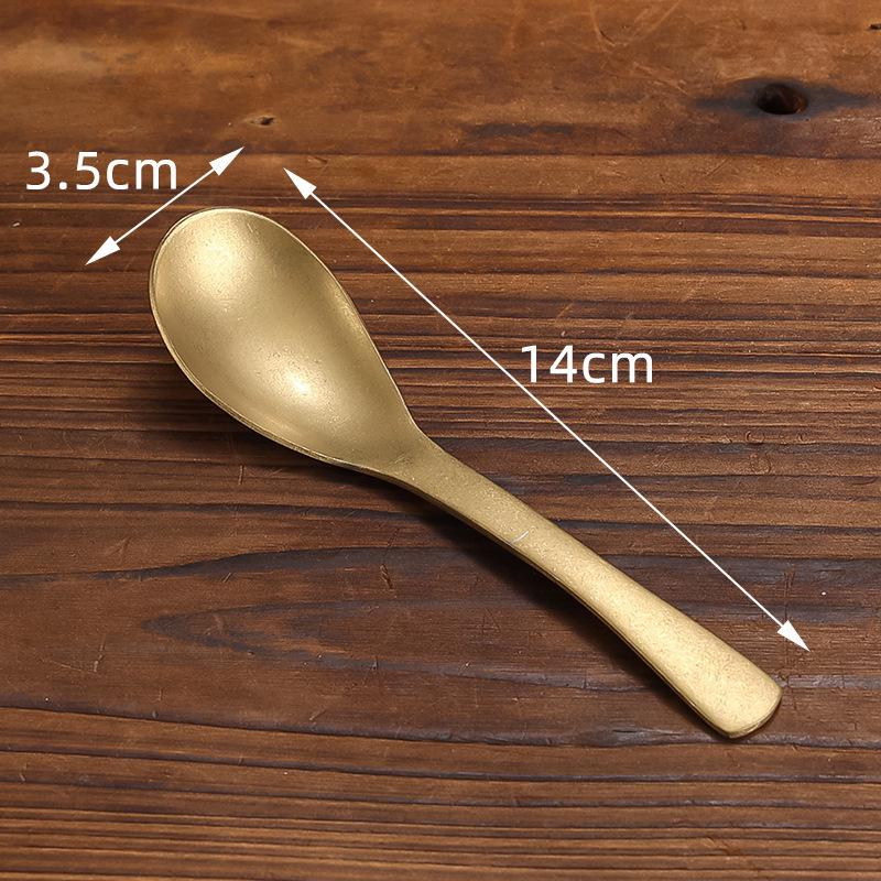 Retro Gold Stainless Steel Tableware Set: Rectangular Plate, Seasoning Dish, Bowl, Water Cup, Chopsticks, Spoon.