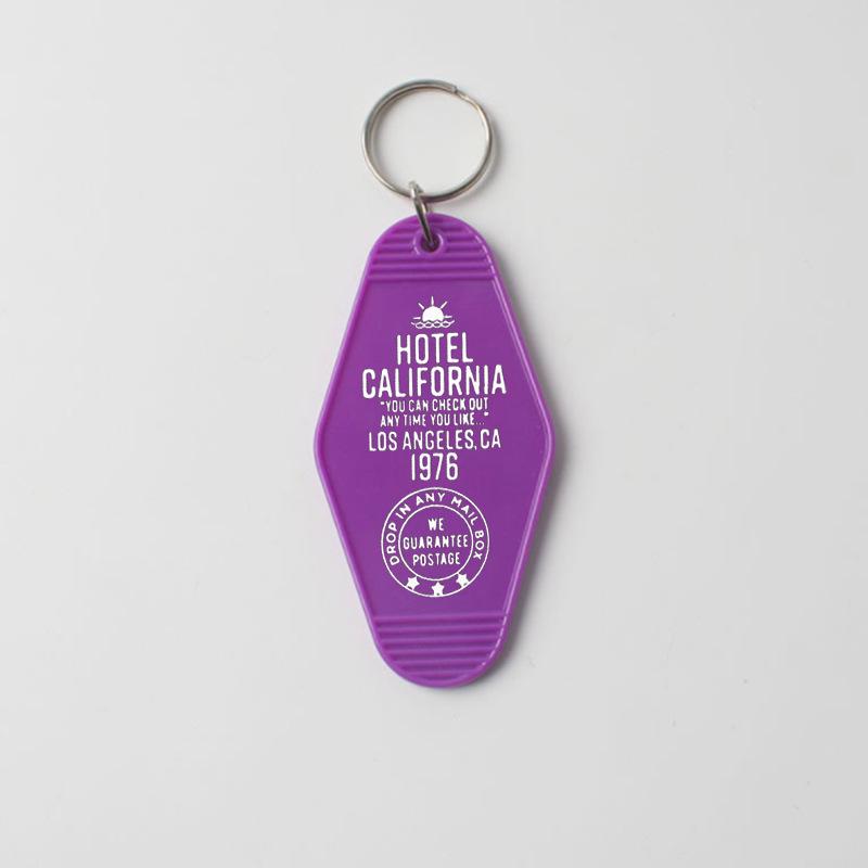 Hotel Guesthouse ABS Plastic Keychain Tag and Key Hanger Pendant