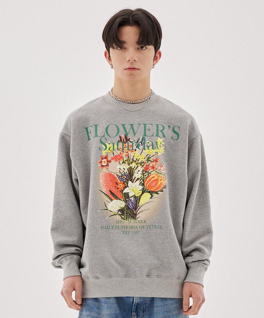 VETEZE Multi Flower Sweatshirt (Gray)