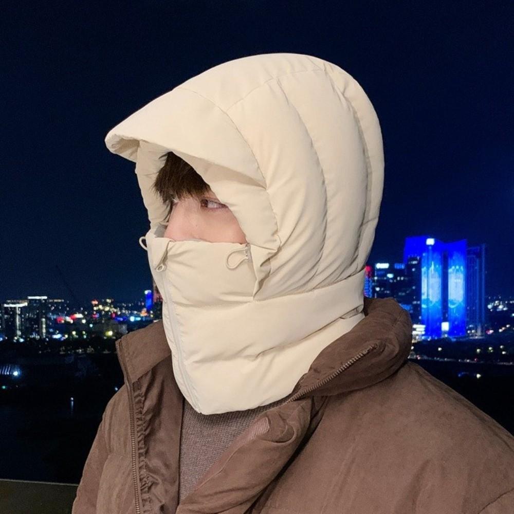 Cold Resistant 3-in-1 Winter Cycling Hat Keep Warm Lei Feng Hat Portable Warm Scarf Face Mask  Men