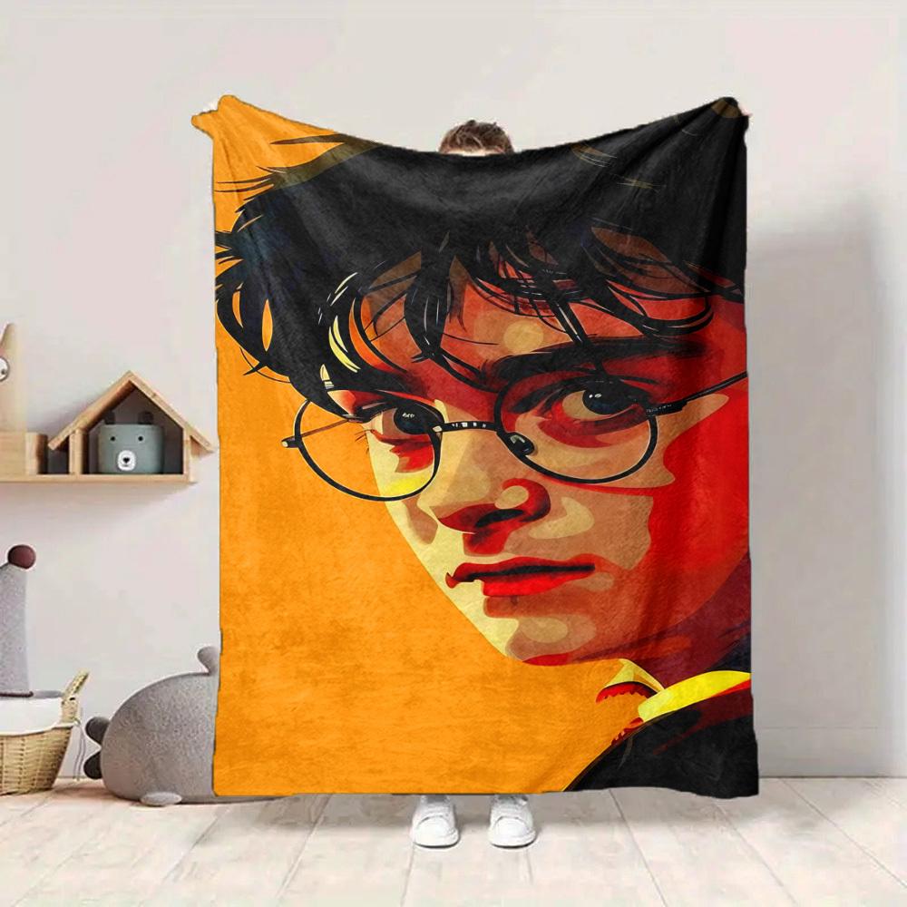 1 Stück Harry Potter Decke Leichte Flanell-Kuscheldecke für Sofa, Bett, Reisen, Camping, Wohnzimmer, Büro, Couch, Stuhl und Bett