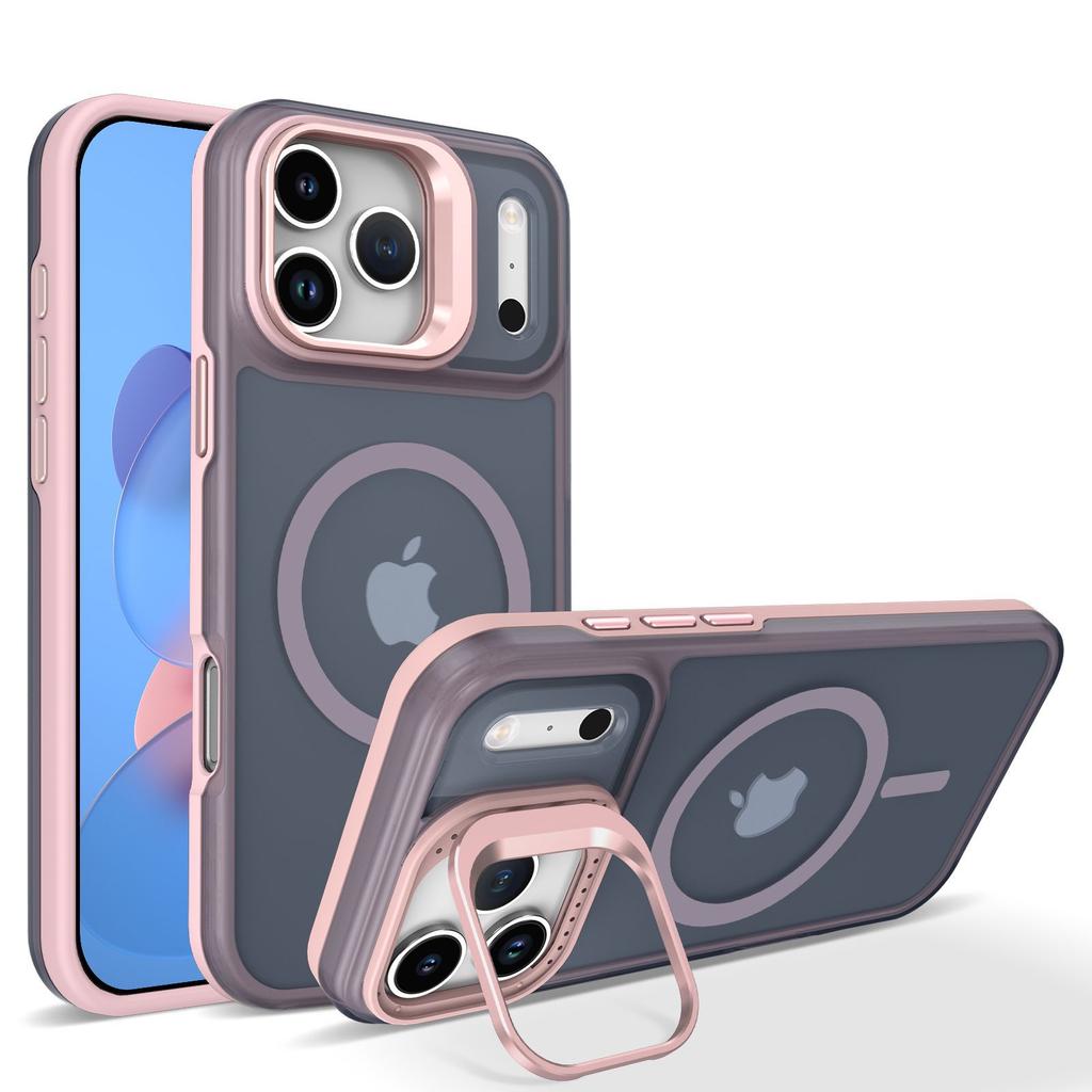 For IPhone 17 Pro Magnetic Phone Case Lens Bracket for Apple Air Skin Feel Anti Drop Protective Case
