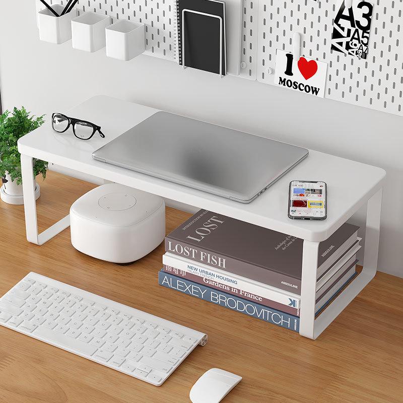 Rotating Wooden Desktop Monitor Stand and Storage Riser