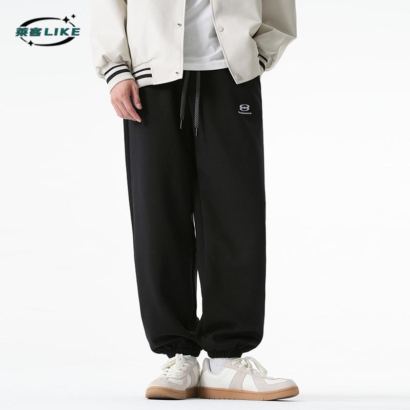 Autumn And Winter New Men'S Casual Pants, Men'S Outdoor Sports Pants, Large Loose, Vibe Versatile, Foot Binding Pants