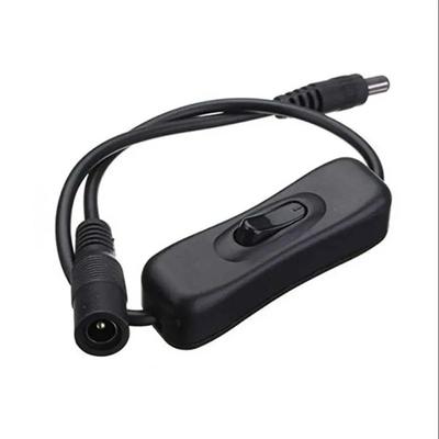 Schwarz Weiß Lichtschalter Kunststoff DC-Stecker Druckschalter Inline 304 Schalter LED-Streifenlicht