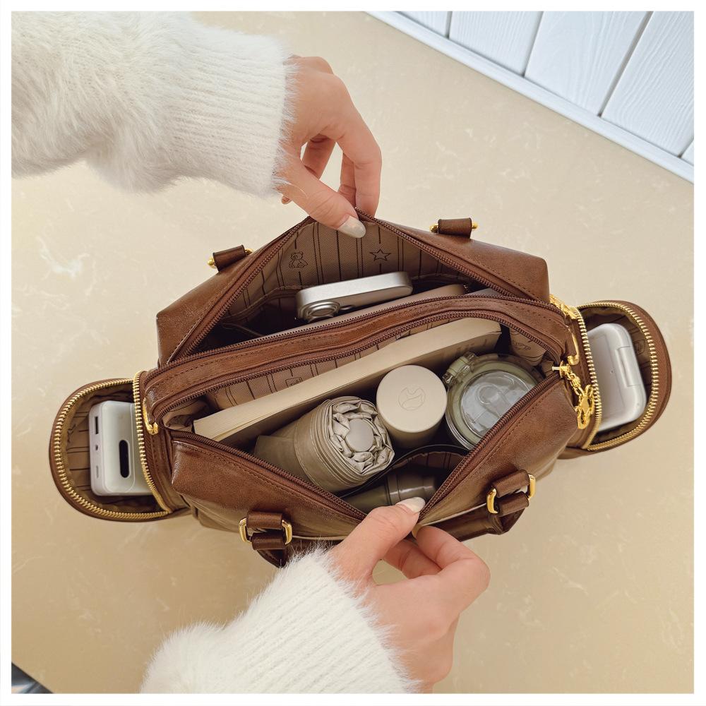 BEIBAOBAO New Design Versatile Women's Handbags Fashionable Foreign Style Ladies Tote Bag Cute Cartoon Single Shoulder Bag High Sense PU Messenger Bag