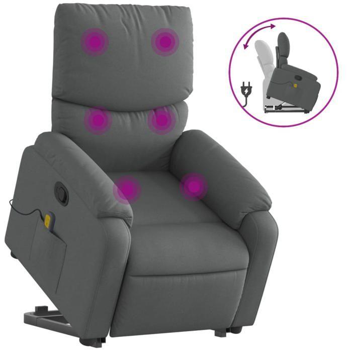 VidaXL Reclining Massage Armchair, Relaxation Chair with Adjustable Backrest and Footrest, Salon Seat Room of 3204837