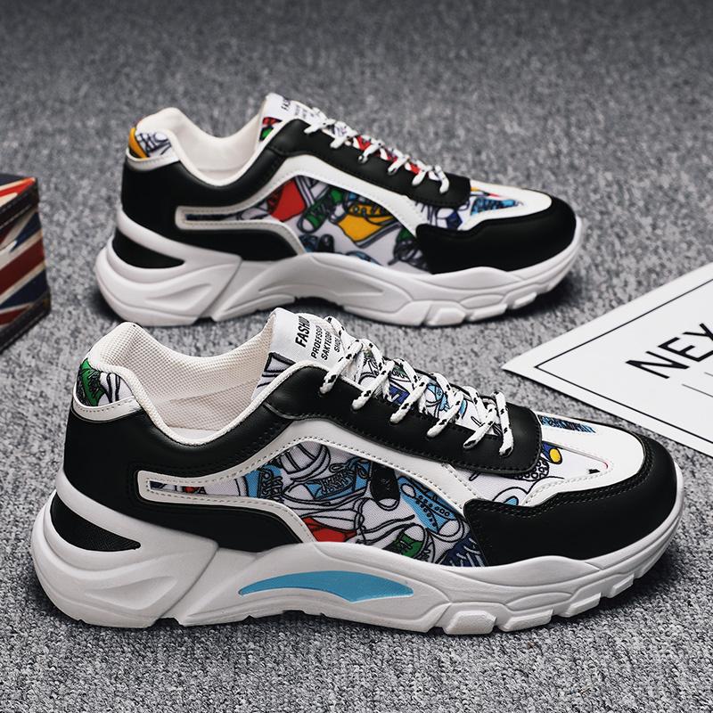 

Повседневная спортивная обувь Мужская универсальная износостойкая мужская обувь Модная обувь для скейтбординга для мужчин Кроссовки для отдыха Пара обуви Женская повседневная обувь 39 синий