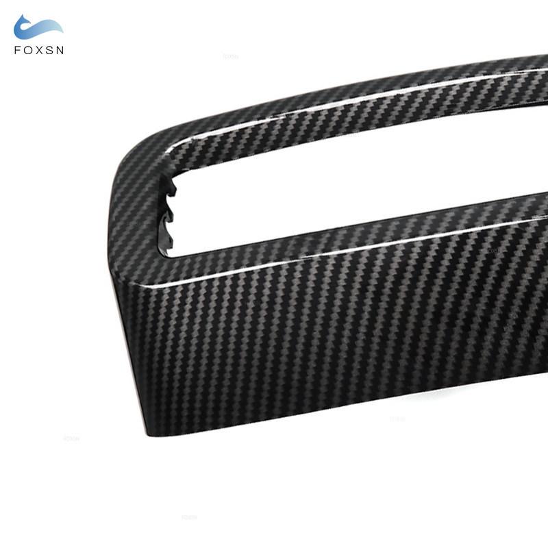 Für Peugeot 3008 4008 5008 2017- ABS Carbonfaser-Textur / Silber Auto Heckauspuff Endrohr Auspuffendkappe Verkleidung