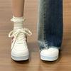 New platform white shoes student casual versatile niche bread shoes summer breathable board shoes women's