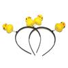 New Cartoon Cute Little Yellow Duck Headband Headdress Makeup Thin Hair Hoop Wash Face Hairband For Women Girl Hair Accessories
