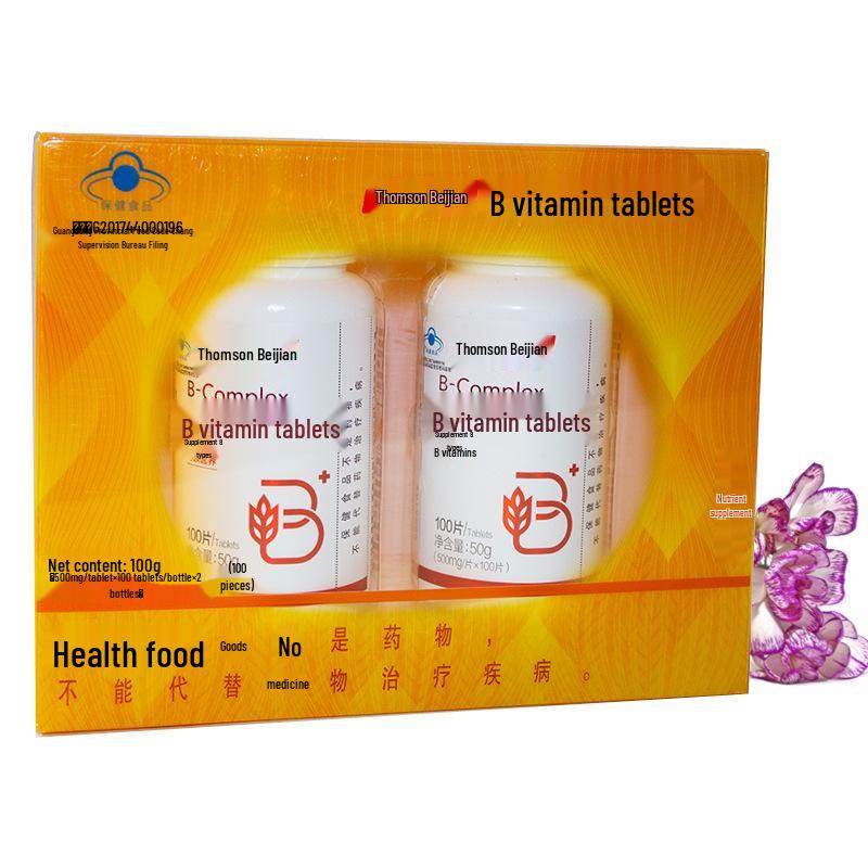 Tangchen B-Vitamins: B1, B2, B6, B12 - 100 Tablets