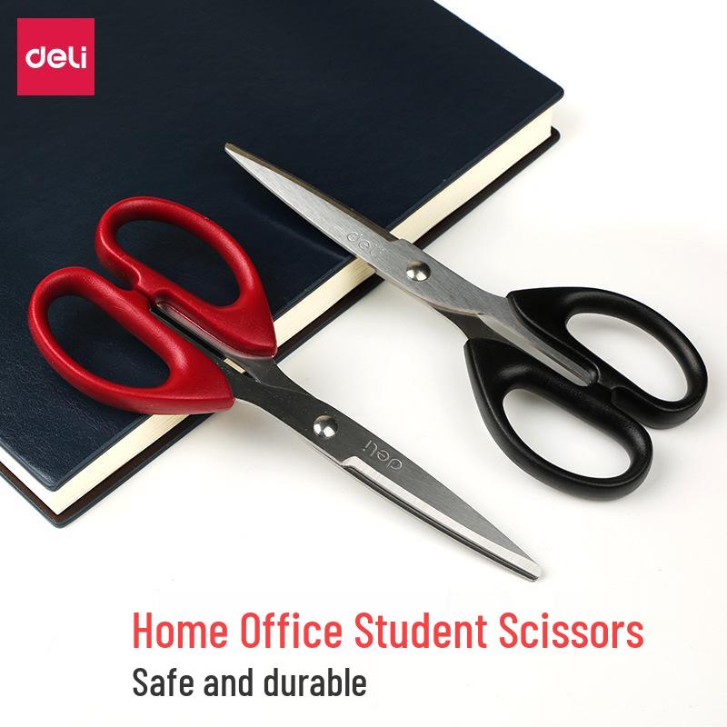 Deli 6010 Stainless Steel Craft and Office Scissors: Safe, Sharp Cutting for Home, Sewing, and Paper