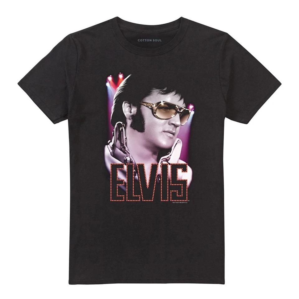 Elvis Presley 70S Star Unisex T-Shirt S-5XL, Black S