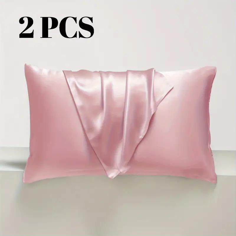 

Наволочка из 100% шелка тутового дерева, осеннее постельное белье, шелковые наволочки для волос и кожи, шелковистая гладкая наволочка со скрытой молнией S розовый