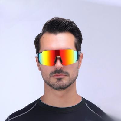 European and American New Sports Cycling Sunglasses, Bicycle Trend Men's and Women's Colorful Outdoor Sunglasses, Coated Fashion Glasses