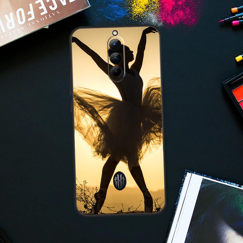 Ballerina Ballet Dance Girl Case For ZTE Nubia Red Magic 9 Pro Plus RedMagic 8 8S Pro Plus 6 7 6S 7S Pro 5S 6R 5G Cover