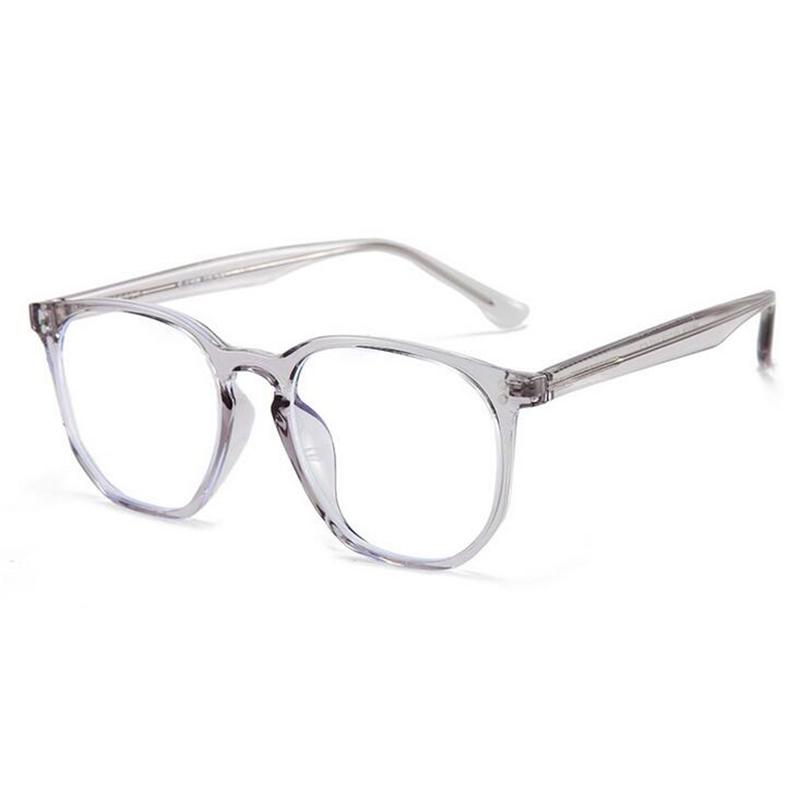 Polygon TR90 Anti Blue Light Myopia Spectacles Retro Rice Nail Frame Protective Eye Prescription Eyeglasses 0 -0.5 -0.75 To -6