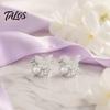 Versatile Alloy Earrings 1 Pair Butterfly Stud for Women, Sparkly Rhinestone Faux Pearl French Style Earrings, Glitter Cubic Zirconia Jewelry