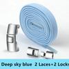 Quick Metal Press Lock Shoelaces No Tie Elastic Laces For Sneakers Kids Adults Easy Wear Durable Shoe Laces