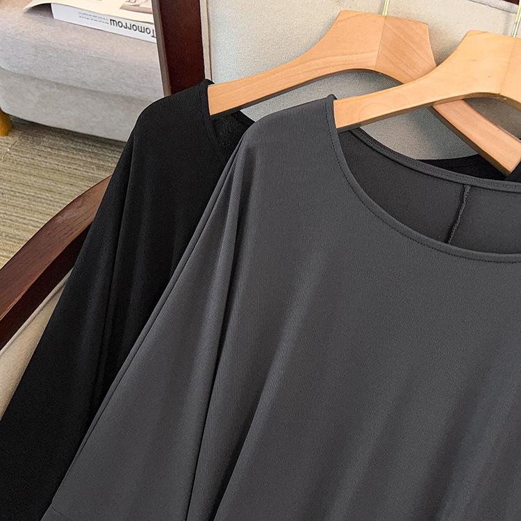 2026 Spring New Arrival: Plus Size Women's Casual Loose Batwing Sleeve Top