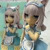 2 uds 18cm  figura de anime kawaii chica chocolate Linda figura de acción sirvienta vainilla colección de figuras modelo