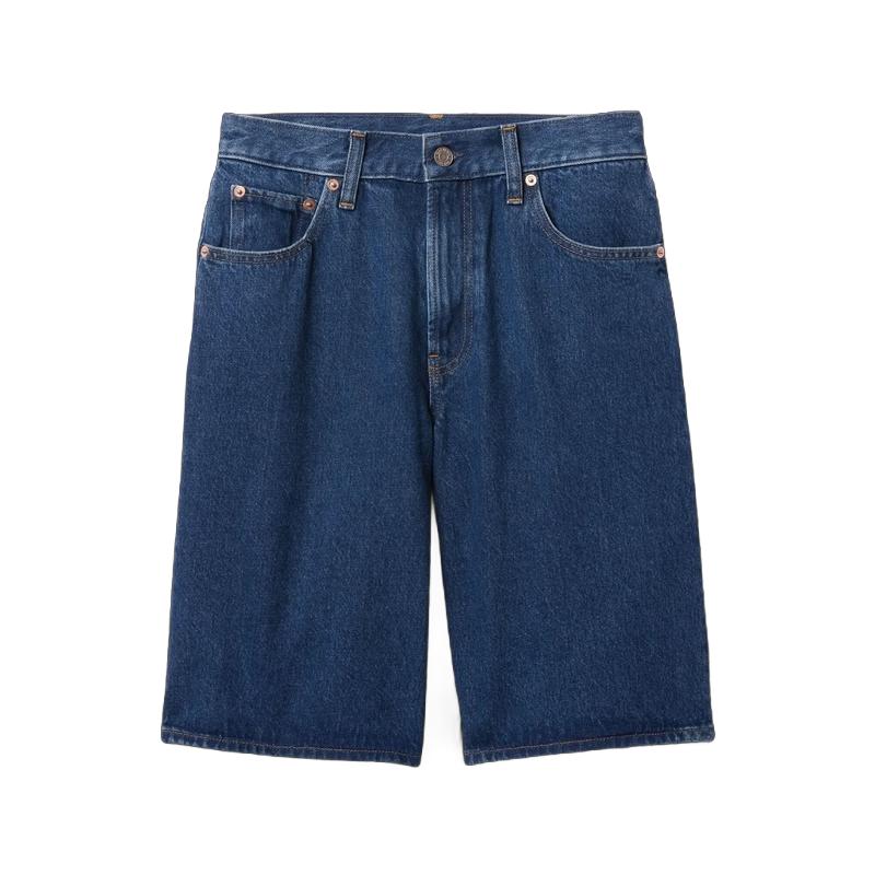 GAP Women s Bermuda Loose Mid-Rise Washed Denim Shorts 165/74A