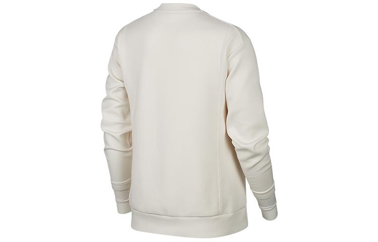 Nike Sweatshirts Women's Phantom Gray White Crew Neck Moderate Regular BV4055-030