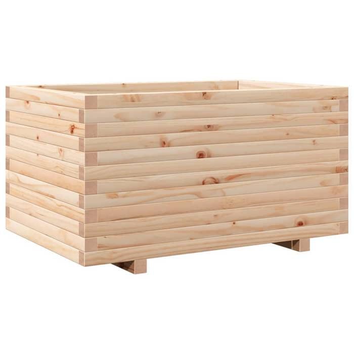 VidaXL Jardinière 90x60x49,5 cm bois de pin massif, jardinière d'extérieur, bac à fleurs, boîte à plantes, jardinière de 847383