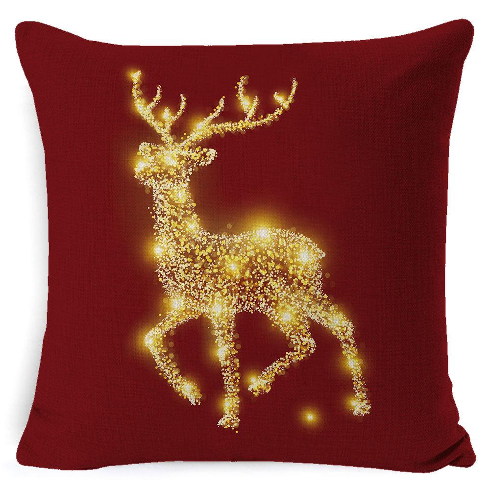 Christmas Pillowcase Home European Linen Sofa Cover Cushion Cushion Pillowcase Back Cushion