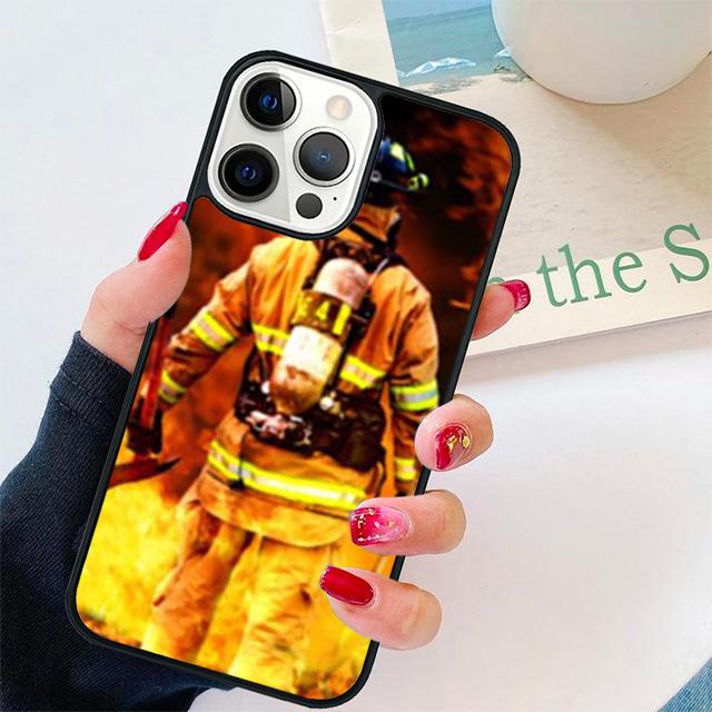 fire fireman firefighter Coque Shell For iPhone 17 Air 15 16 14 13 12 Pro Max 11 Pro Max Plus Phone Case Cover