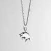 PIG & HEN Pendant Necklace - Black X Black