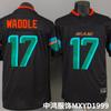Miami Dolphins NFL Rugby Jersey 17 Waddle Authentic Style Embroidered Football Uniform Men