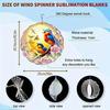 Handcrafted 3D Metal Wind Chime Mandala Floral Birds Design Outdoor Garden Patio Balcony Decor No Electricity Needed Weather Resistant