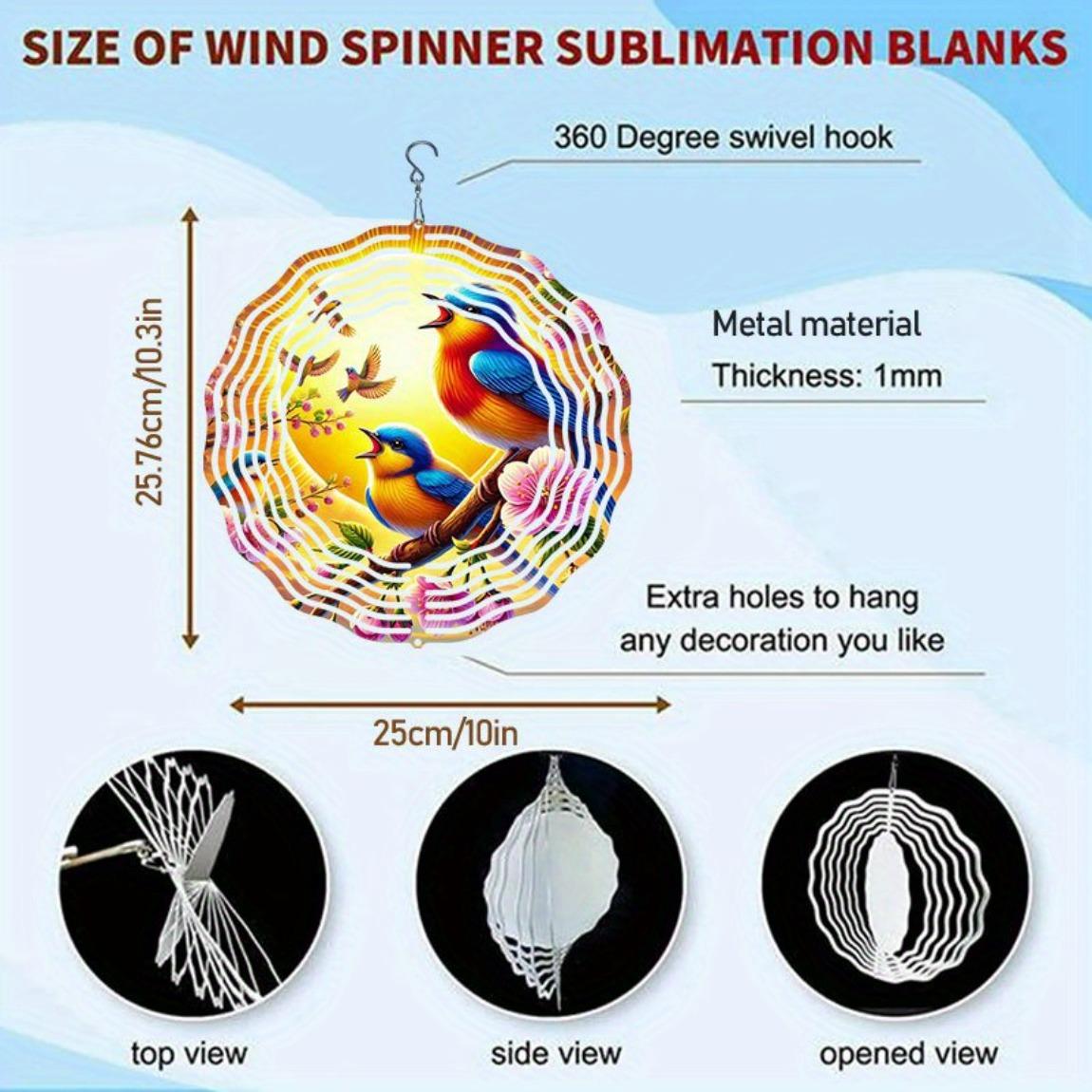 

Handcrafted 3D Metal Wind Chime Mandala Floral Birds Design Outdoor Garden Patio Balcony Decor No Electricity Needed Weather Resistant