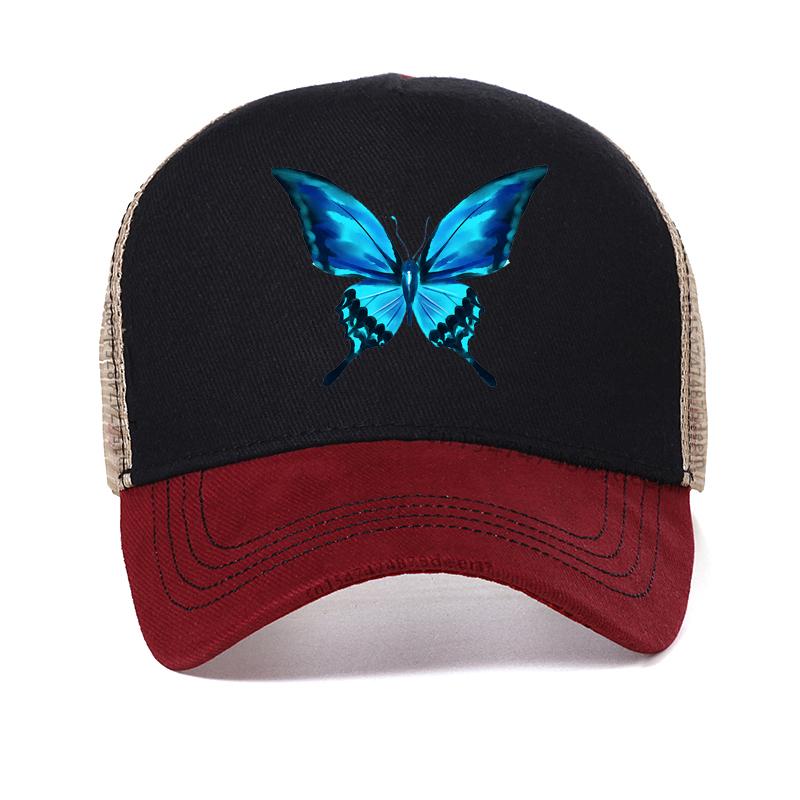 

New Fashion Women s Cap Butterfly Flower Pendant Baseball Cap Female Outdoor Adjustable Streetwear Summer Trucker Hat Adjustable