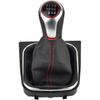 Malcayang 6 Speed Gear Shift Knobs Boot Cover for Golf MK5 MK6 MK7 Scirroco Eos