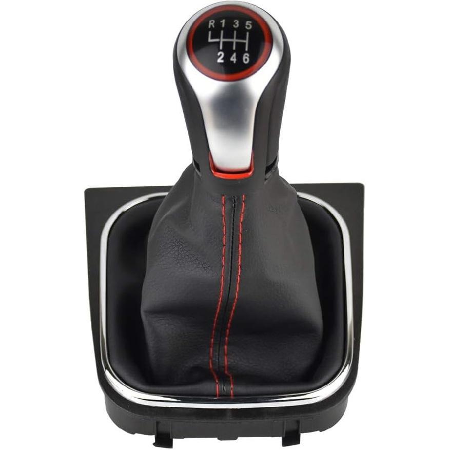 Malcayang 6 Speed Gear Shift Knobs Boot Cover for Golf MK5 MK6 MK7 Scirroco Eos