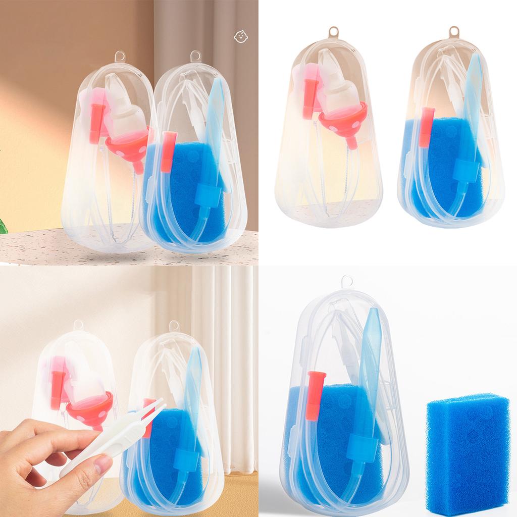 Easy To Use Infant Nose Cleaner Set Baby Nose Clearing Device Portable Baby Nasal Aspirator Set for Delicate Noses