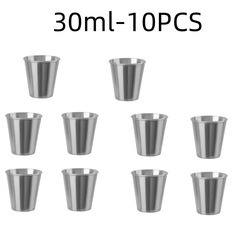 Stainless Steel Metal Cup Beer Cups White Wine Glass Coffee Tumbler Travel Camping Mugs Drinking Tea Mug Set Outdoor