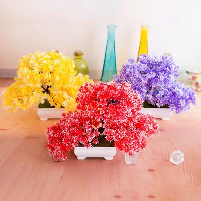 Plant Bonsai Garden DIY Holiday Party Home Hotel Artificial Flower