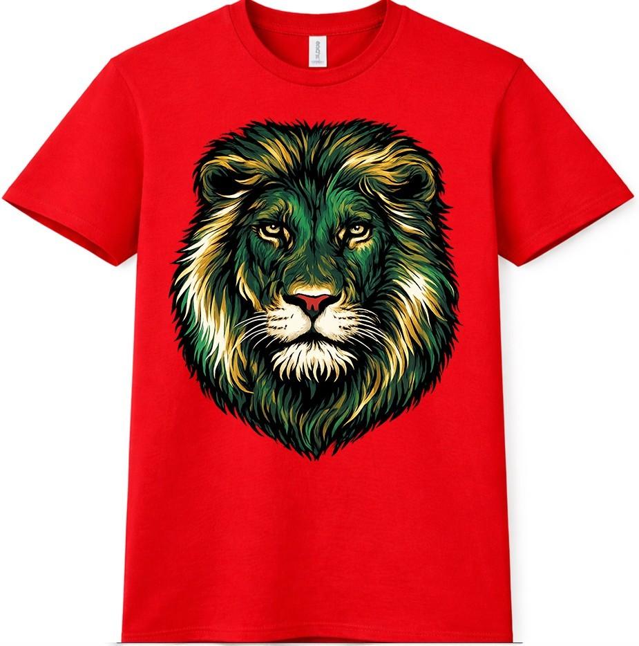 Lion T Shirt Head Graphic Bold Wild Animal Tee Wildlife Portrait Casual Top S