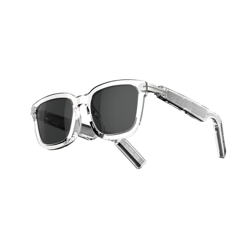 G01 Transparent AI Translation Smart Glasses with Bluetooth Music Capability.