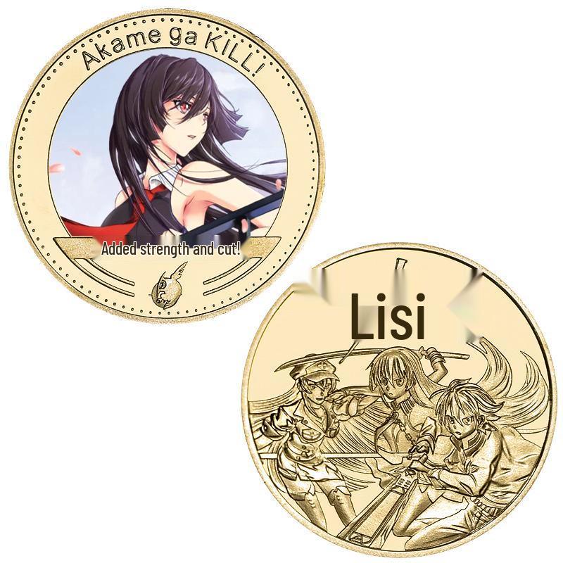 Akame ga Kill Commemorative Die-cast Metal Coin Badge