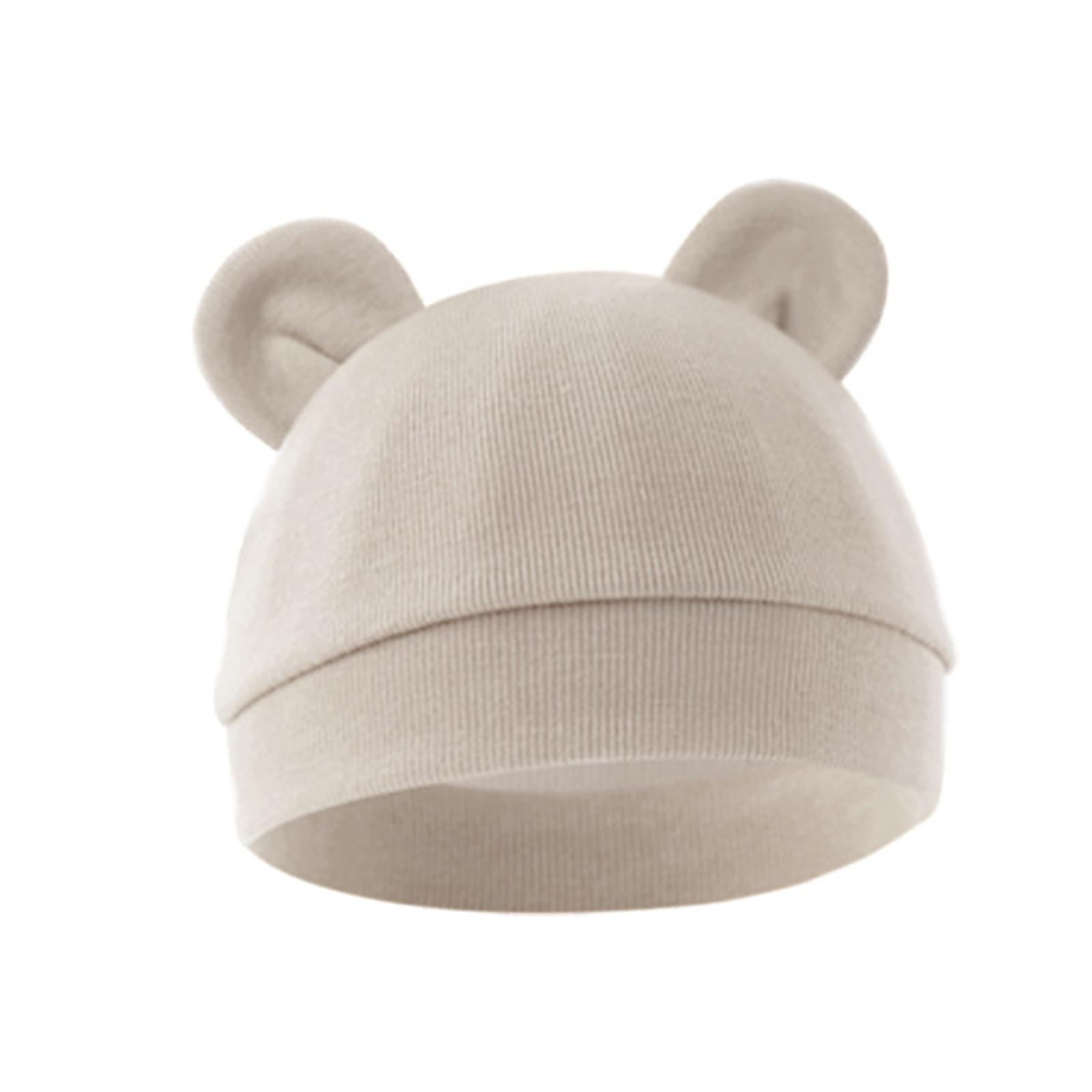 

Детская шапочка для новорожденных от 0 до 3 месяцев, дышащая хлопковая шапочка для плода, детская больничная шапочка, удобный чепчик Unsiex 25