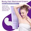 Body Hair Removal Cream for Sensitive Skin, Painless Depilatory Cream with Spatula Applicator, Durable and Smooth for Men and Women, Gentle Formula