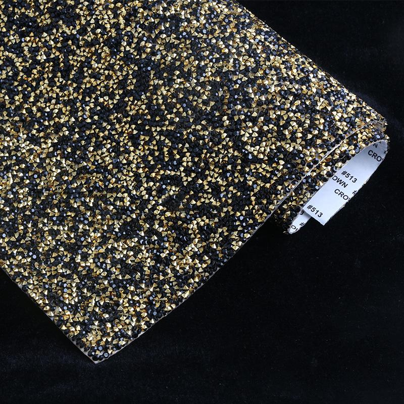 VC 20*24cm *40 Self-Adhesive Glass 3D Eco-Friendly Rhinestone Flatback 14 Facets Strip Sticker DIY Accessories Phone