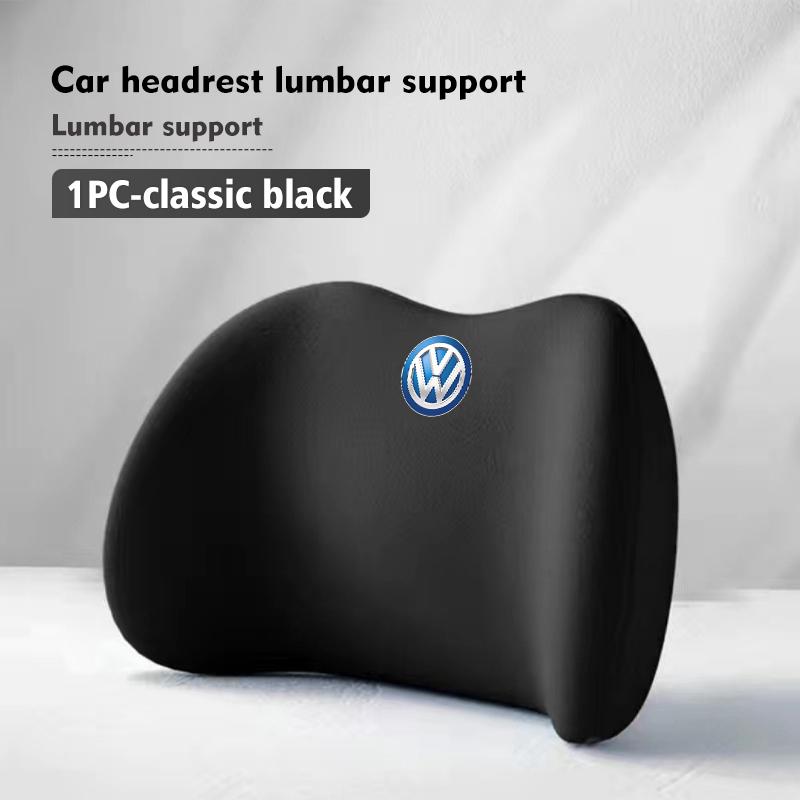 For Volkswagen VW Car Headrest Lumbar Support Neckpillow Waist Elastic Cushion Passat Golf 4 5 6 Tiguan Polo Scirocco Jetta CC zg6